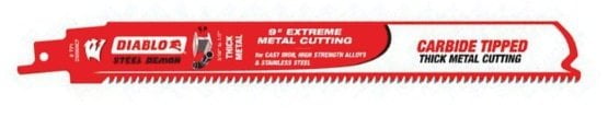 Freud DS0908CF Carbide-Tipped Reciprocating Saw Blades