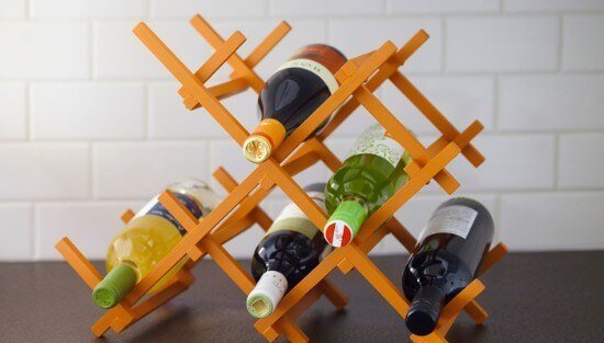 DIY 7-Bottle Countertop Wine Rack