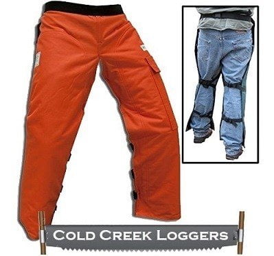 Cold Creek Loggers Chainsaw Apron Safety Chaps with Pocket