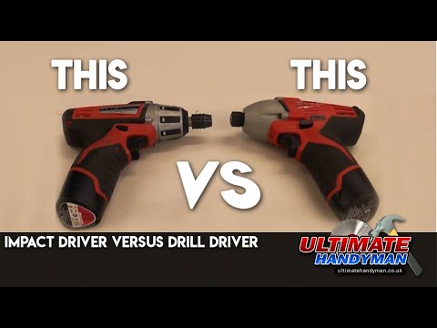 Impact driver versus drill driver