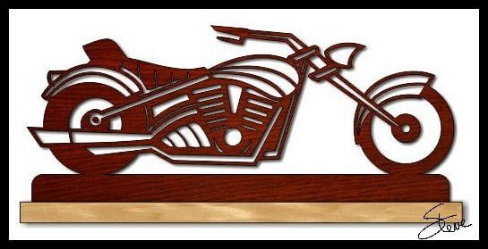  motorcycle made by scroll saw