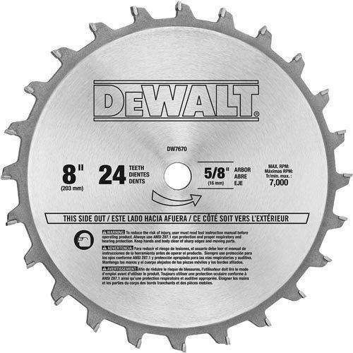 Dewalt DW7670 24-Tooth Stacked Dado Set