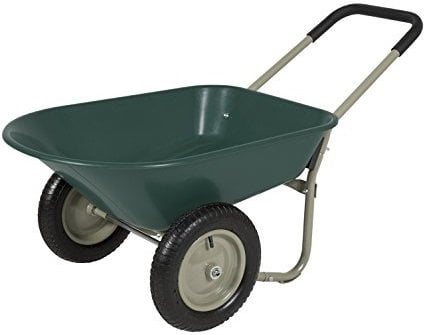 Best Choice Products Dual Wheel Wheelbarrow Garden Cart