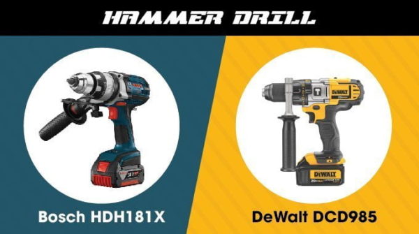 Bosch vs. Dewalt - Hammer Drill
