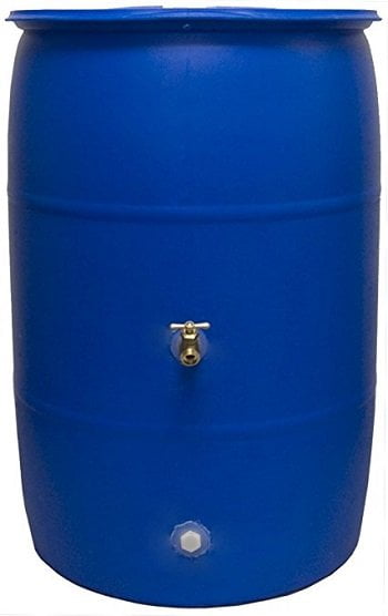Good Ideas RB55 Big Blue Recycled Rain Barrel