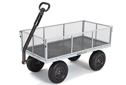 Gorilla Carts Utility Cart, Heavy-Duty Steel