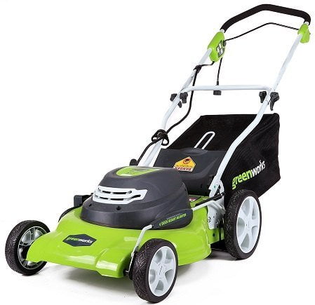 GreenWorks 25022 12-Amp 20-Inch Corded Electric Lawn Mower