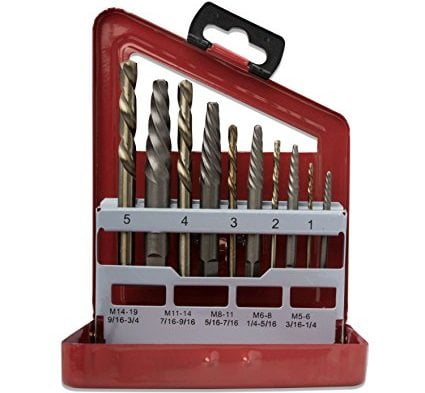 Neiko 01925A Screw Extractor and Left Hand Drill Bit Set