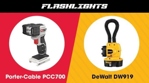 Porter Cable vs. DeWalt - Flashlight