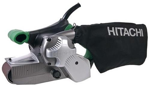 Hitachi SB8V2 9.0 Amp 3-Inch-by-21-Inch Variable Speed Belt Sander with Trigger Lock and Soft Grip Handles