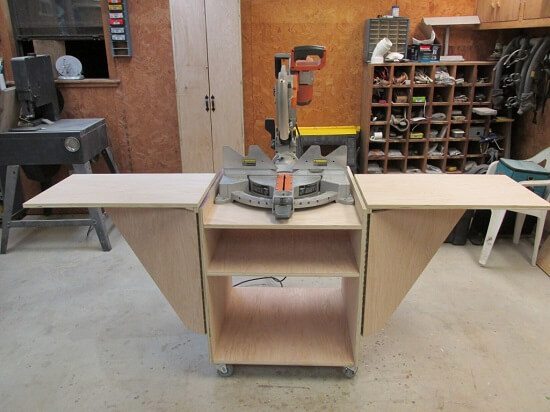 April's Portable Miter Saw Stand with Scrap Box Tutorial