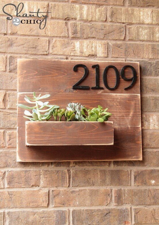 Address Number Wall & Planter DIY Guide