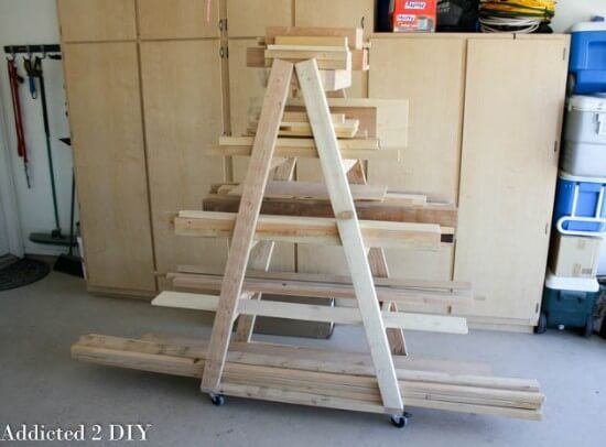 Mobile Lumber Rack DIY Tutorial