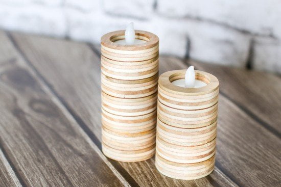 DIY Tea Light Candle Holders from Plywood Tutorial