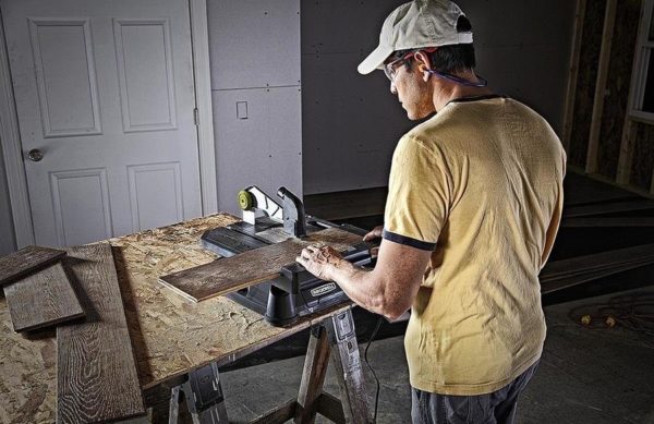 Using a table saw